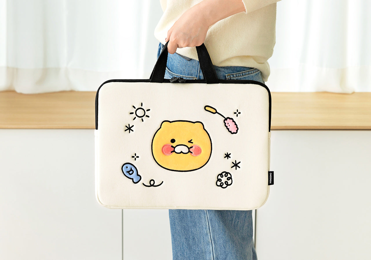 Chunsik Notebook Pouch 13 Laptop Sleeve - Korean kawaii Kakao Friends | Koolseoul