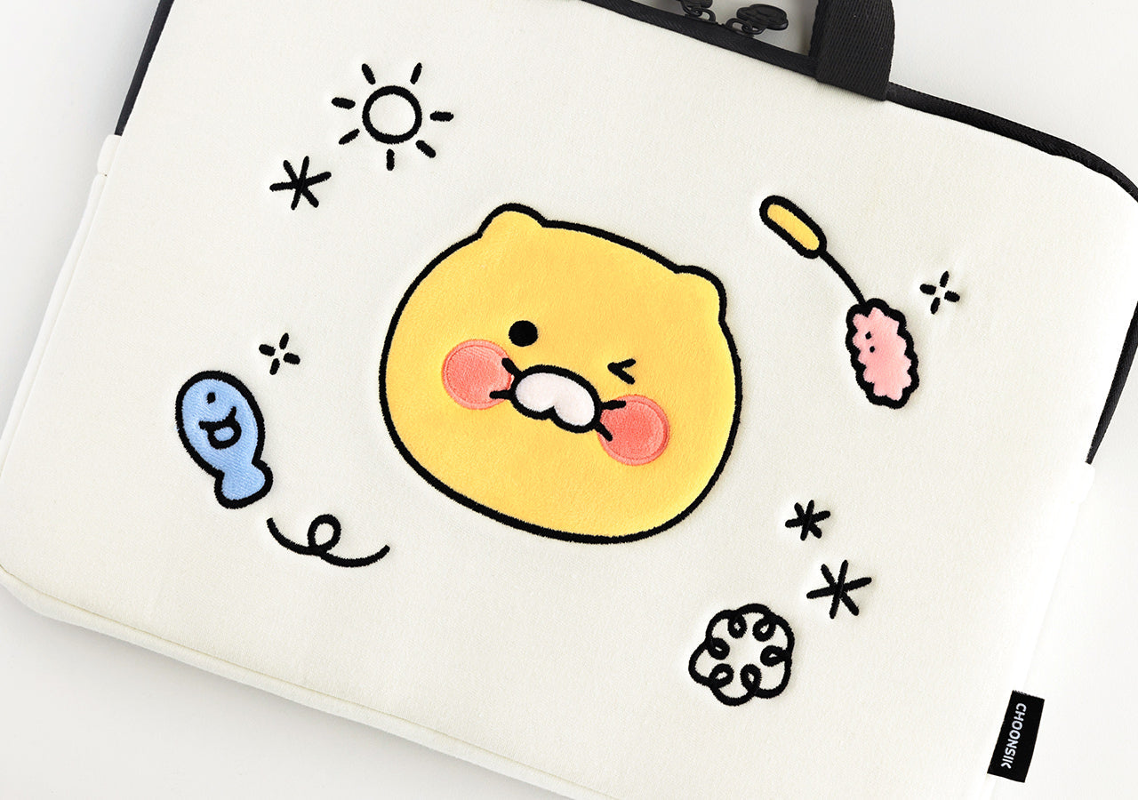 Chunsik Notebook Pouch 13 Laptop Sleeve - Authentic Kakao Friends from Korea | Koolseoul