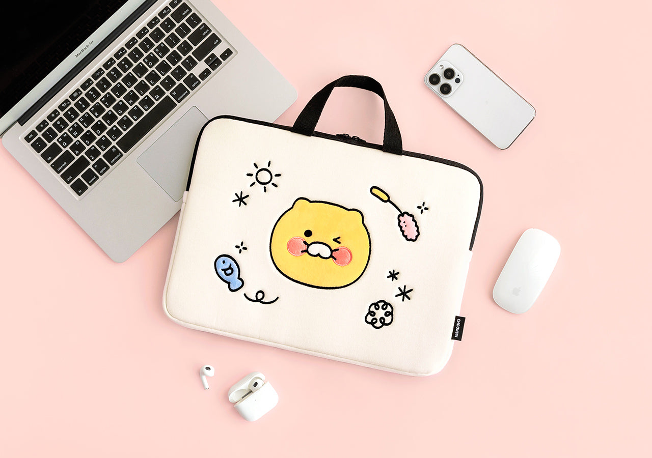 Chunsik Notebook Pouch 13 Laptop Sleeve - Authentic Kakao Friends from Korea | Koolseoul