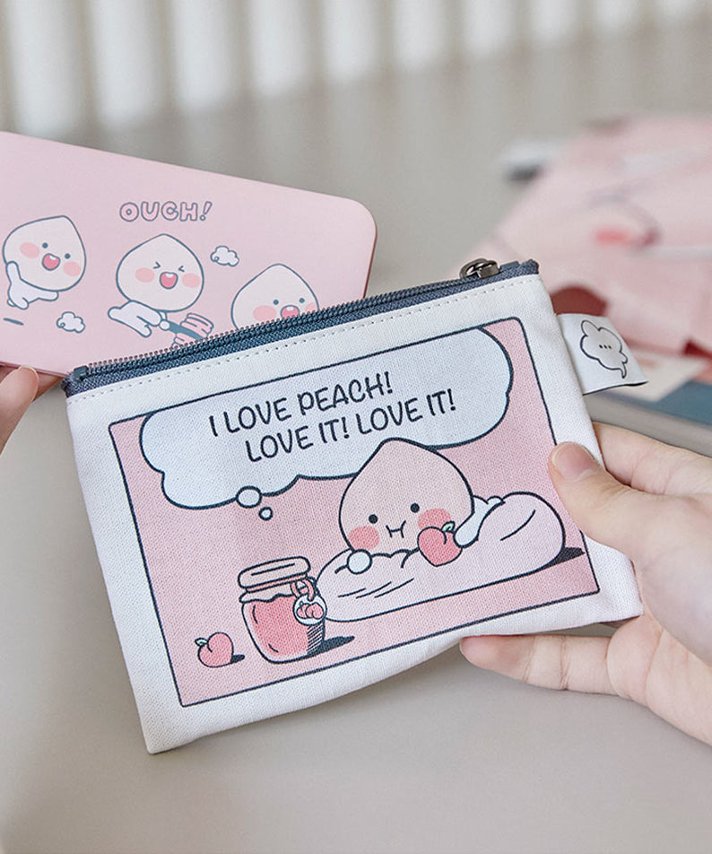 MiniPochette Apeach Pouch - Authentic Kakao Friends from Korea | Koolseoul