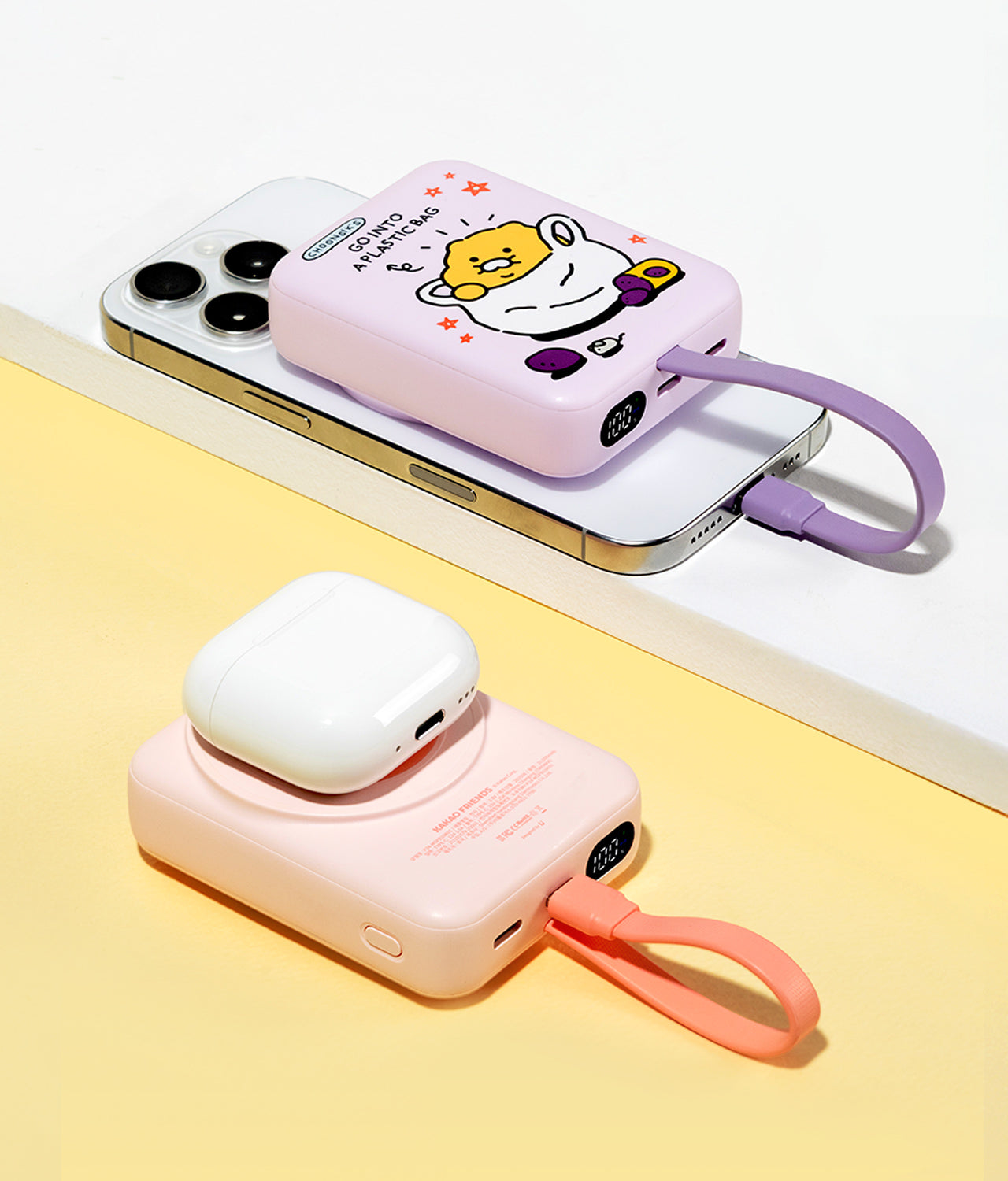 Power Bank 1 Chunsik Purple - Authentic Kakao Friends from Korea | Koolseoul