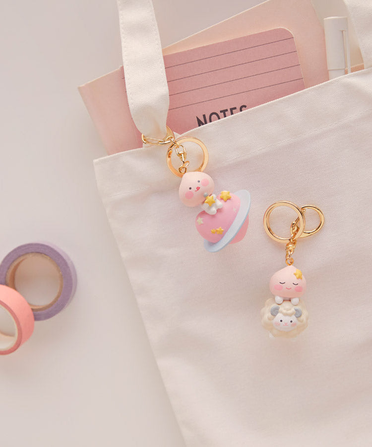 Figurine Keychain Little Apeach - Official Kakao Friends merchandise | Koolseoul