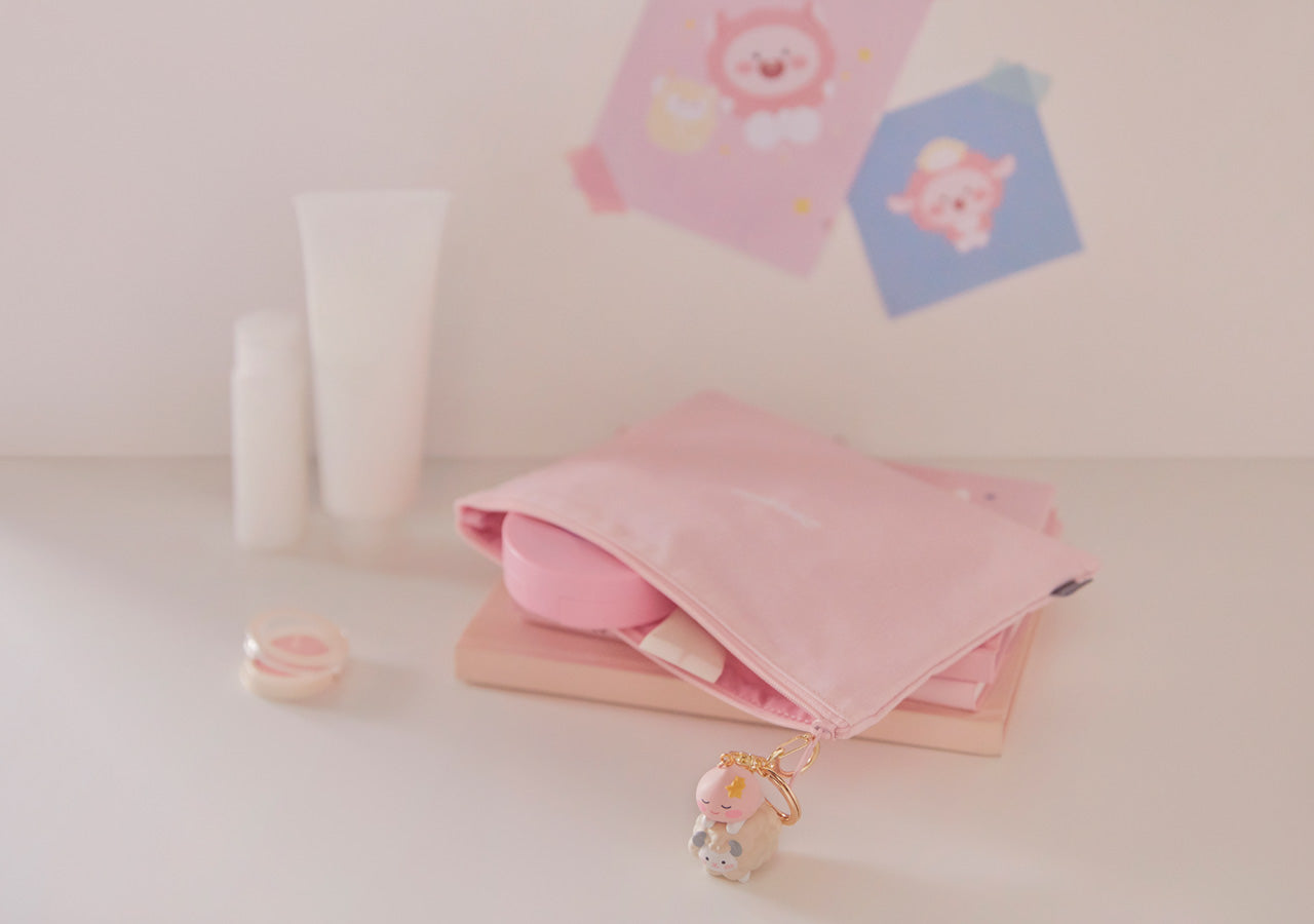 Figurine Keychain Little Apeach - Authentic Kakao Friends from Korea | Koolseoul