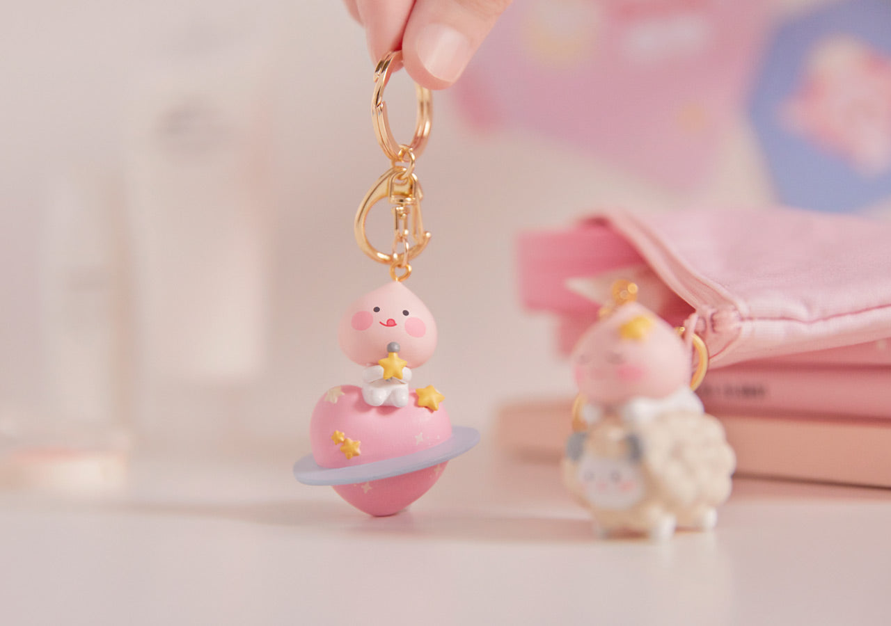 Figurine Keychain Little Apeach - Korean kawaii Kakao Friends | Koolseoul