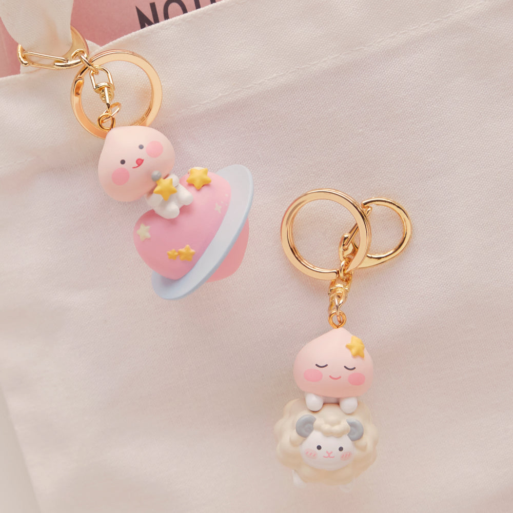 Figurine Keychain Little Apeach - Authentic Kakao Friends from Korea | Koolseoul