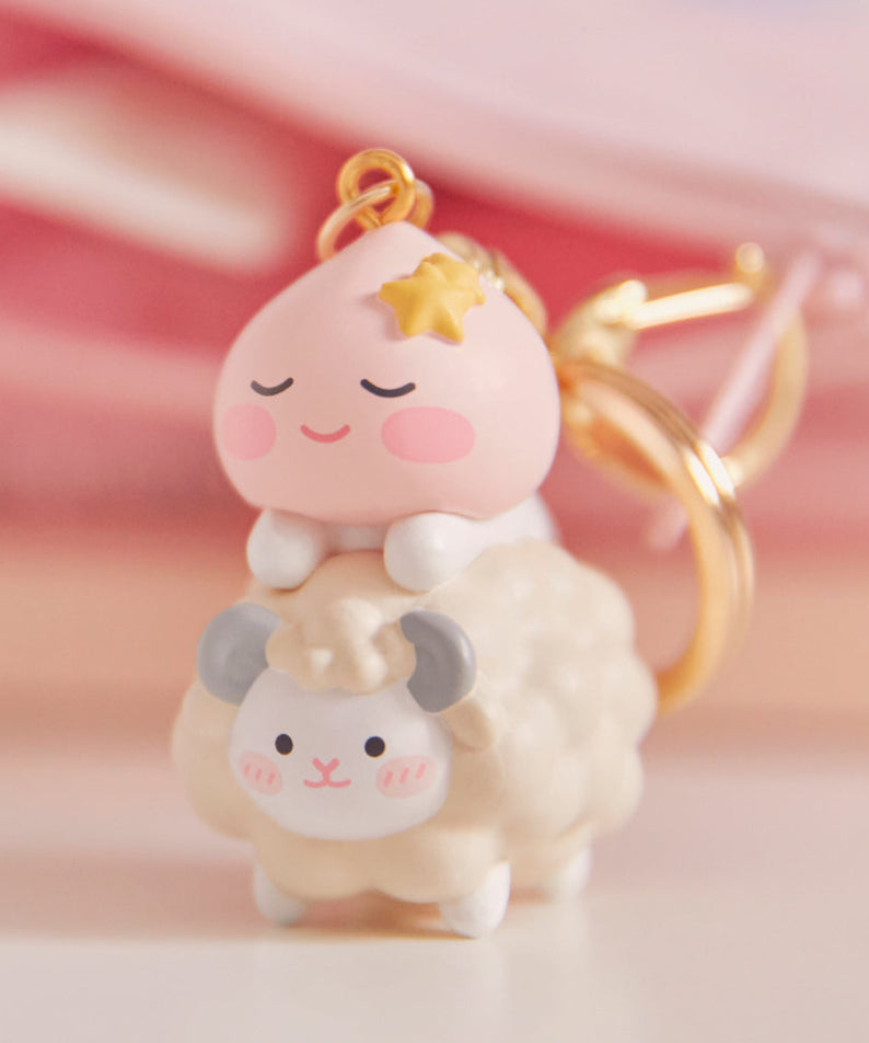 Figurine Keychain Little Apeach - Authentic Kakao Friends from Korea | Koolseoul