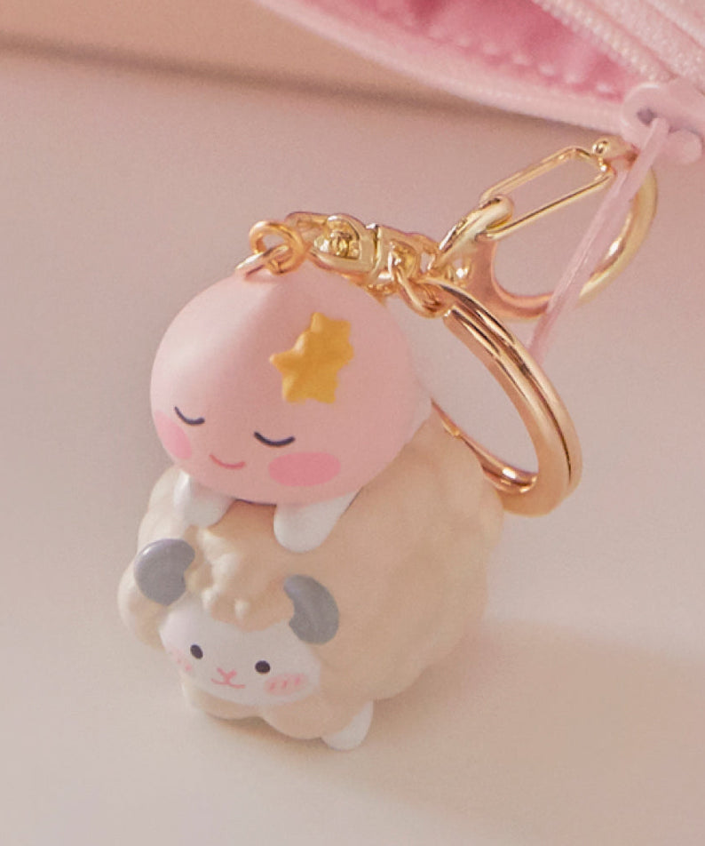 Figurine Keychain Little Apeach - Official Kakao Friends merchandise | Koolseoul