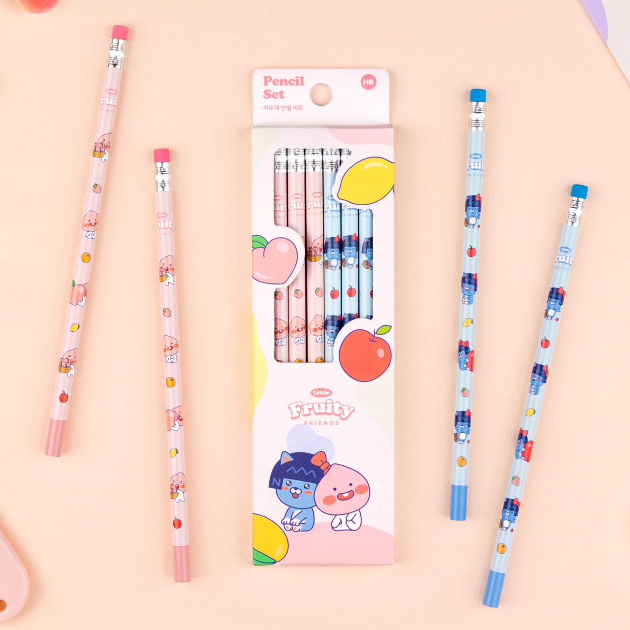 Kakao Friends Little Apeach Pencil Set Set