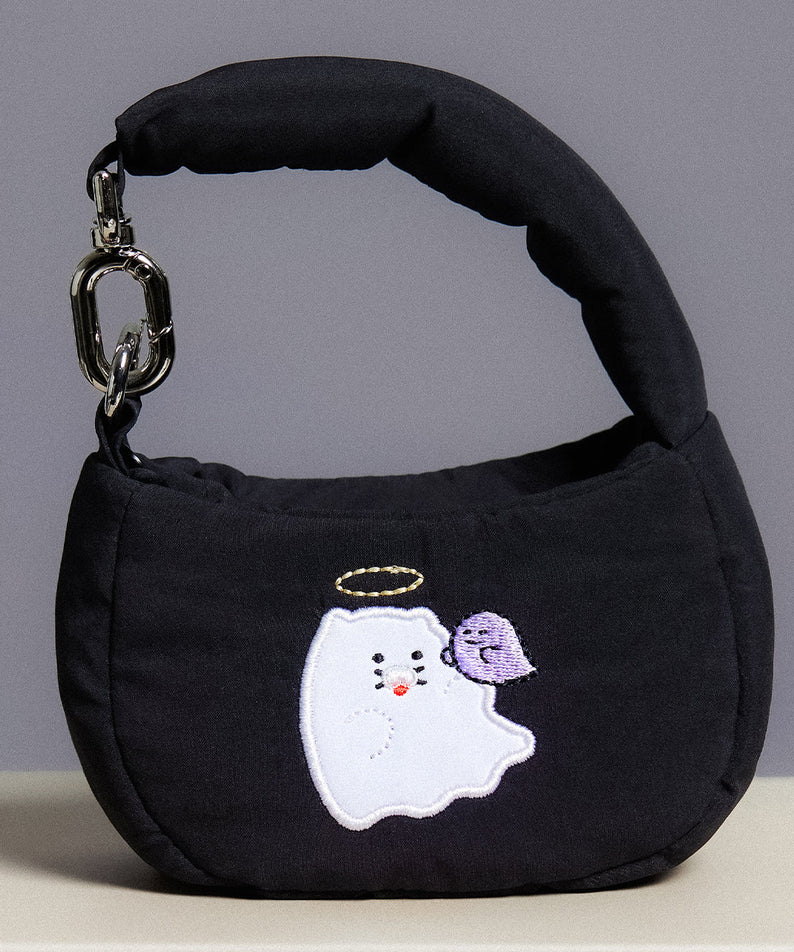 Black Chunsik Tote Bag - Authentic Kakao Friends from Korea | Koolseoul