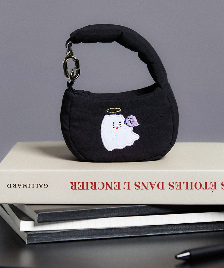 Black Chunsik Tote Bag - Authentic Kakao Friends from Korea | Koolseoul