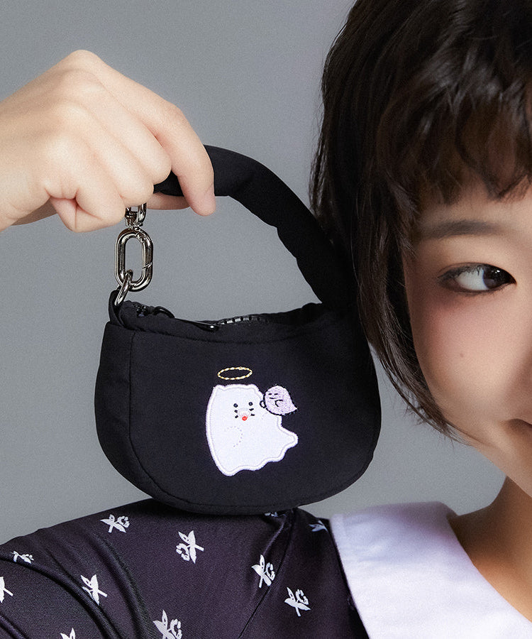 Black Chunsik Tote Bag - Authentic Kakao Friends from Korea | Koolseoul