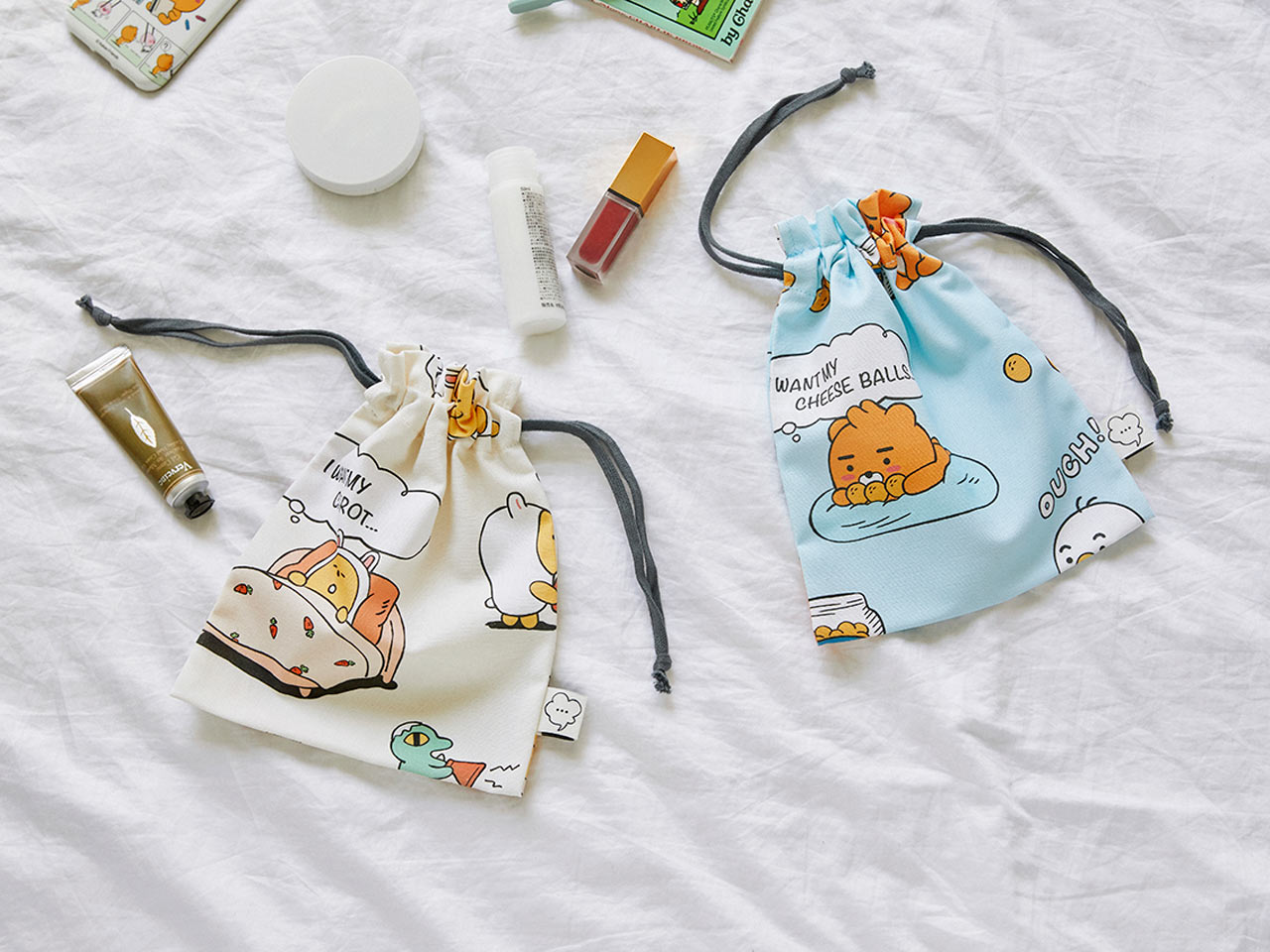 Pouch Ryan&Tube - Official Kakao Friends merchandise | Koolseoul