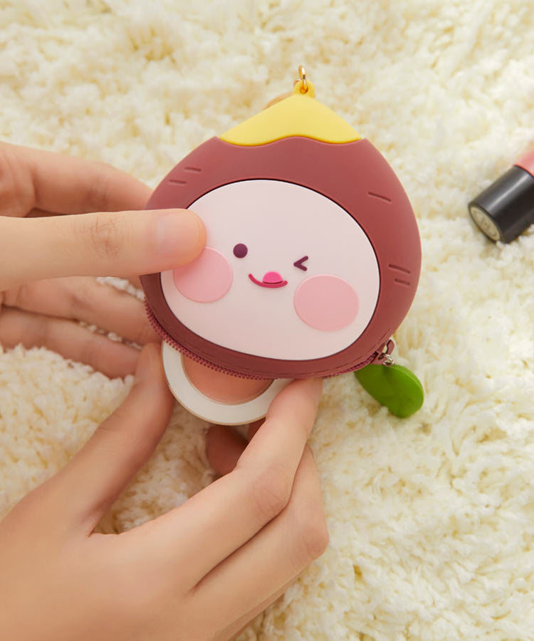 SiliconePortefeuille Apeach Coin Purse - Official Kakao Friends merchandise | Koolseoul