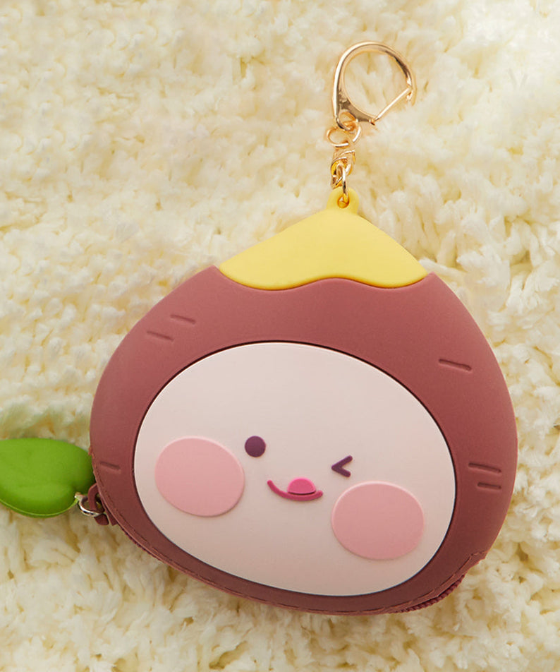 SiliconePortefeuille Apeach Coin Purse - Korean kawaii Kakao Friends | Koolseoul