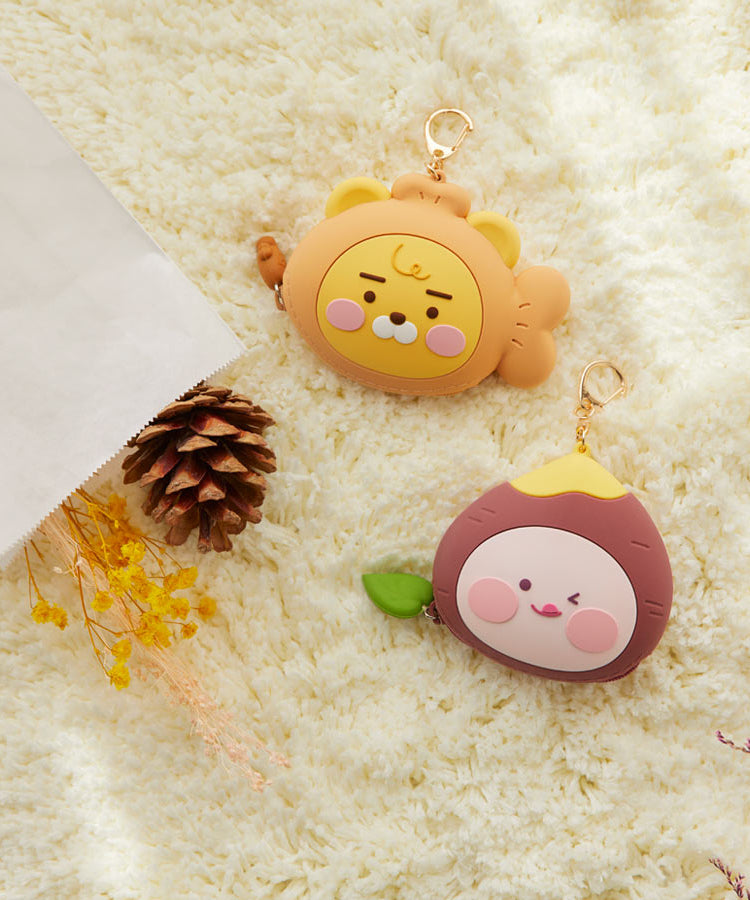 SiliconePortefeuille Apeach Coin Purse - Korean kawaii Kakao Friends | Koolseoul