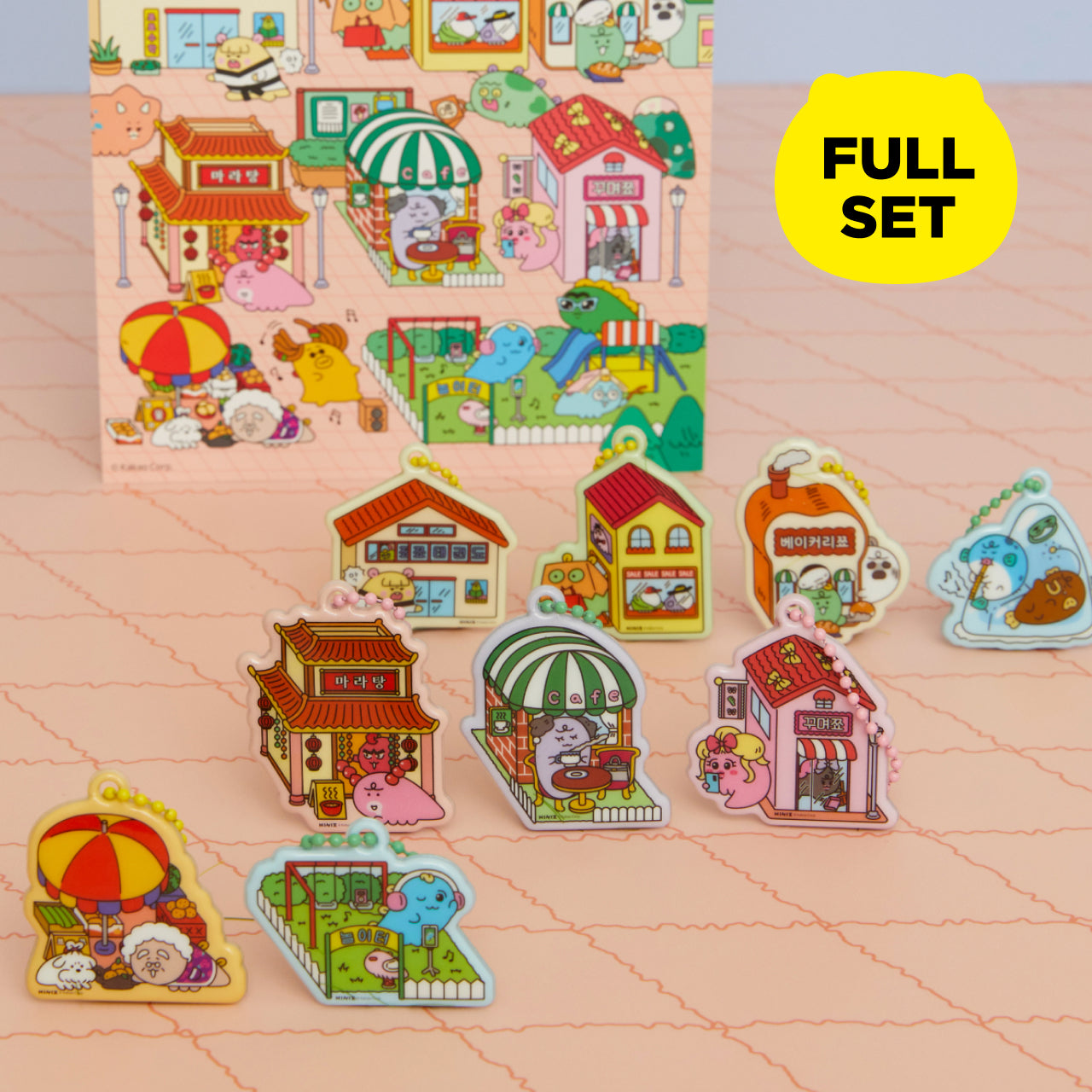 [Complete Set] Keychain 9 - Authentic Kakao Friends from Korea | Koolseoul