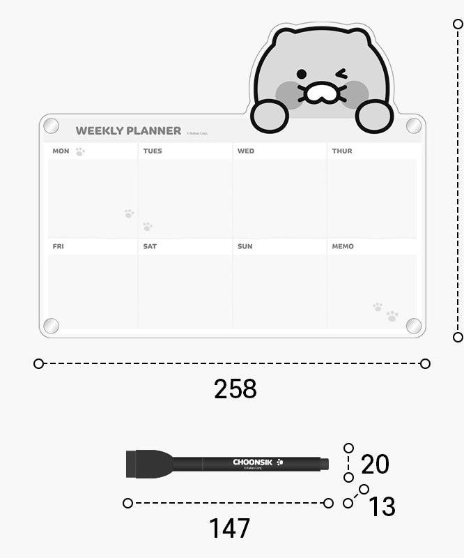 Magnet Set - Korean kawaii Kakao Friends | Koolseoul