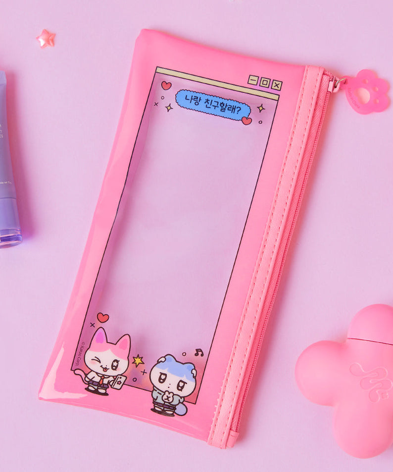TransparentPochette Pouch - Korean kawaii Kakao Friends | Koolseoul