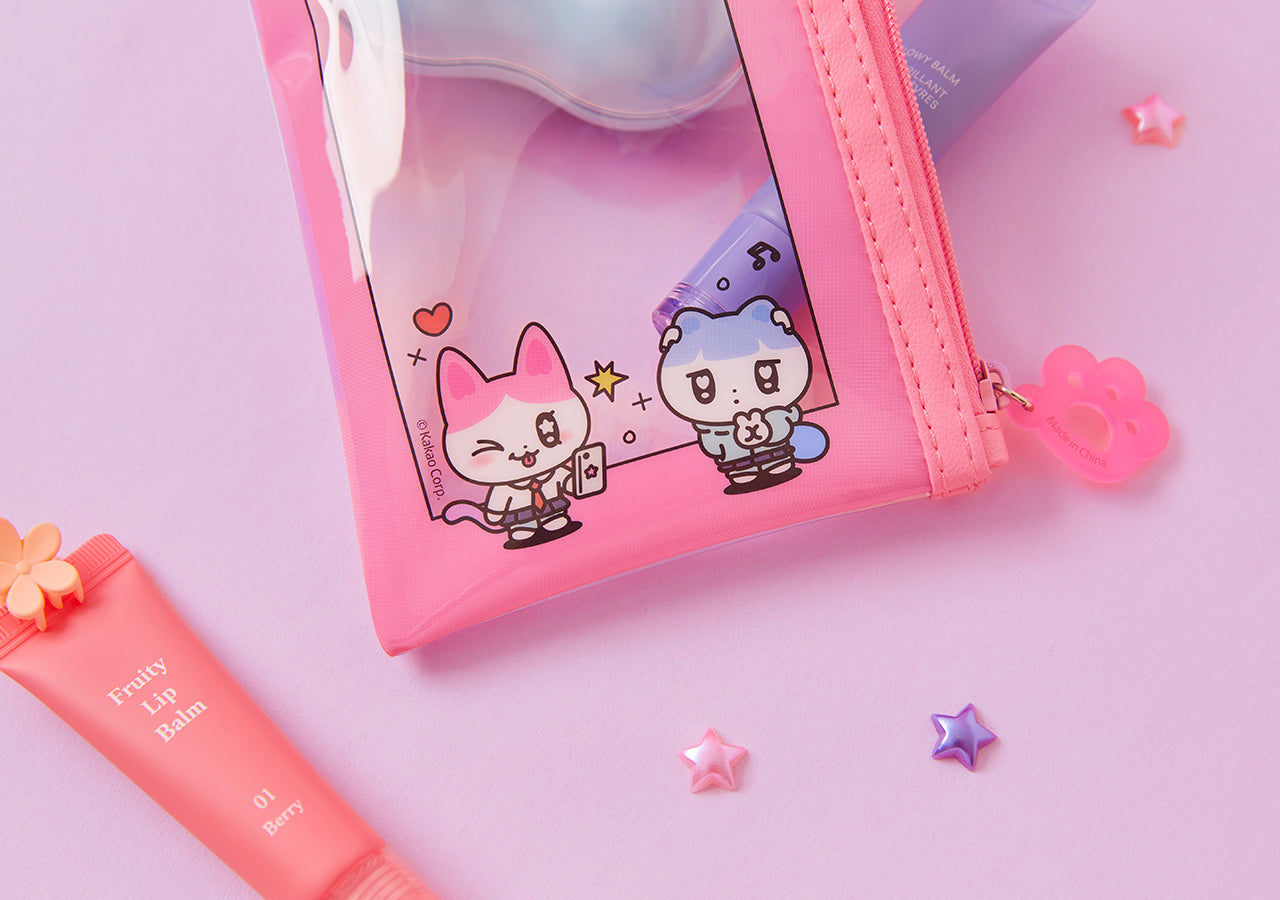 TransparentPochette Pouch - Official Kakao Friends merchandise | Koolseoul