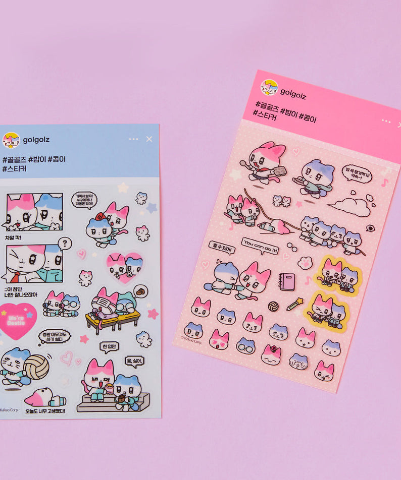 TransparentAutocollant Rose Sticker - Official Kakao Friends merchandise | Koolseoul