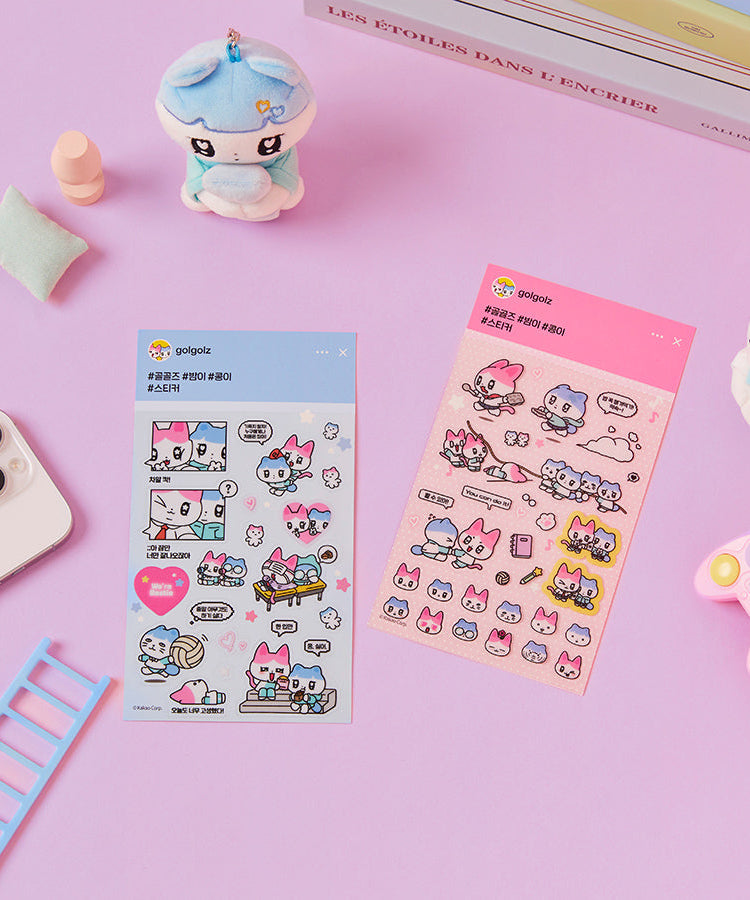 TransparentAutocollant Rose Sticker - Korean kawaii Kakao Friends | Koolseoul