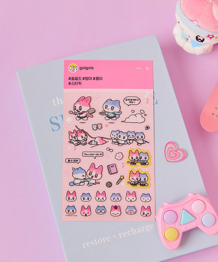 TransparentAutocollant Rose Sticker - Official Kakao Friends merchandise | Koolseoul