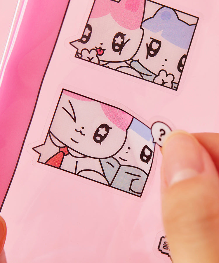 TransparentAutocollant Rose Sticker - Official Kakao Friends merchandise | Koolseoul