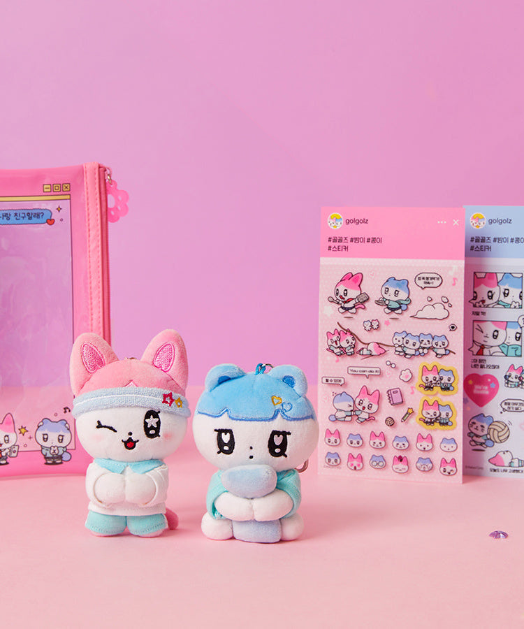TransparentAutocollant Rose Sticker - Authentic Kakao Friends from Korea | Koolseoul