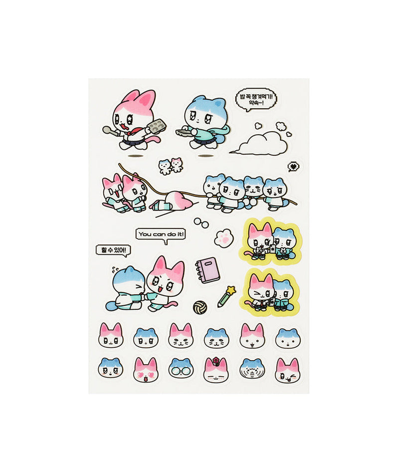 TransparentAutocollant Rose Sticker - Authentic Kakao Friends from Korea | Koolseoul