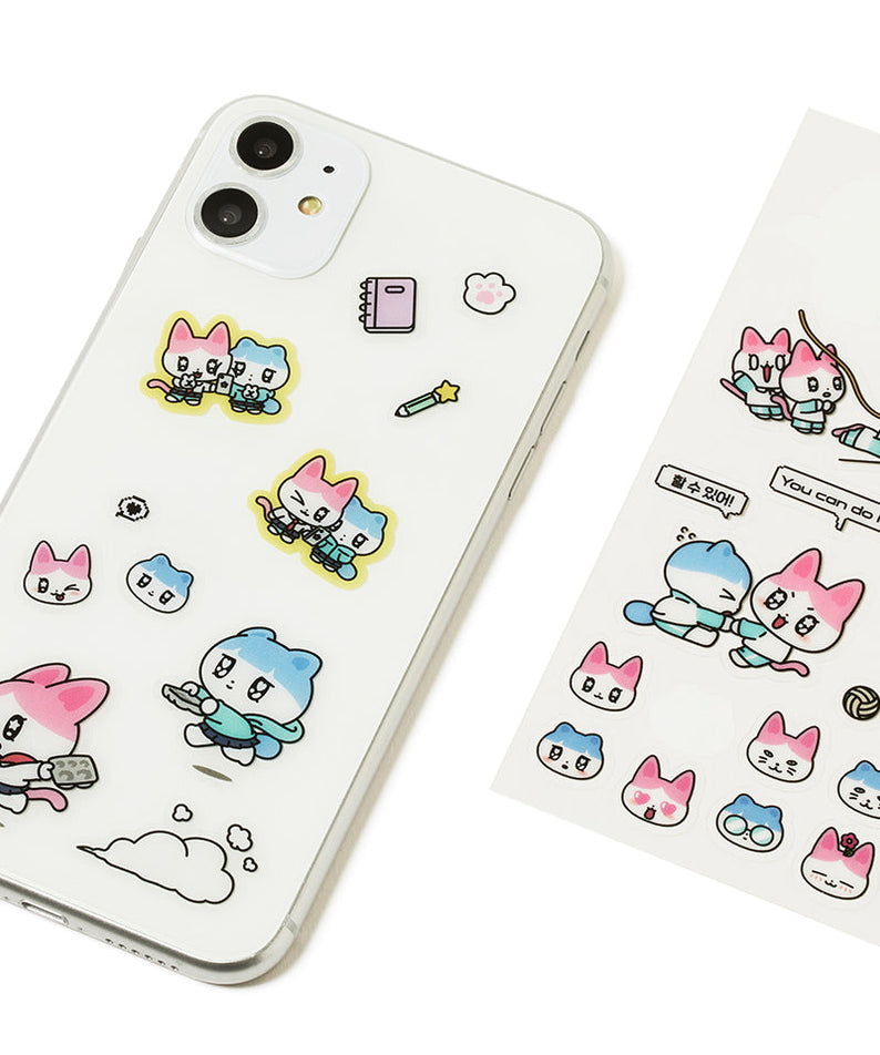 TransparentAutocollant Rose Sticker - Official Kakao Friends merchandise | Koolseoul