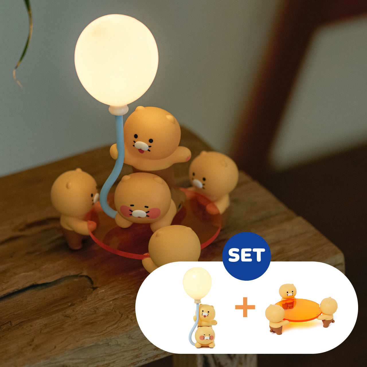 [Set] Figurine Lamp& - Official Kakao Friends merchandise | Koolseoul