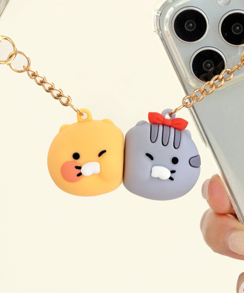 Chunsik Figurine Magnet Keychain Set - Authentic Kakao Friends from Korea | Koolseoul