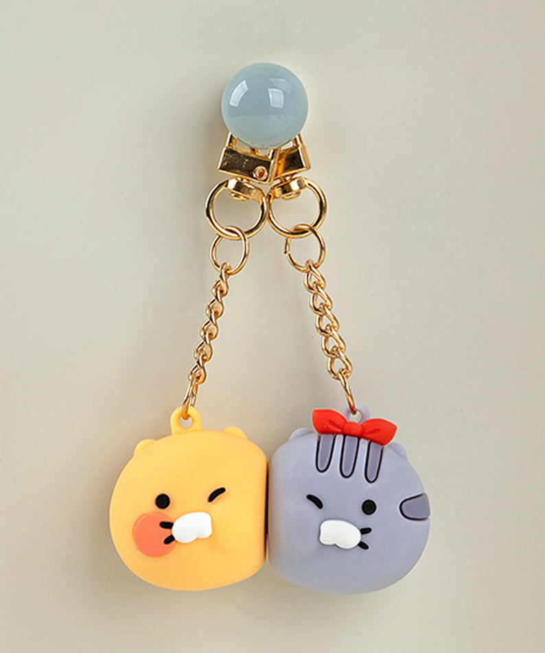 Chunsik Figurine Magnet Keychain Set - Authentic Kakao Friends from Korea | Koolseoul