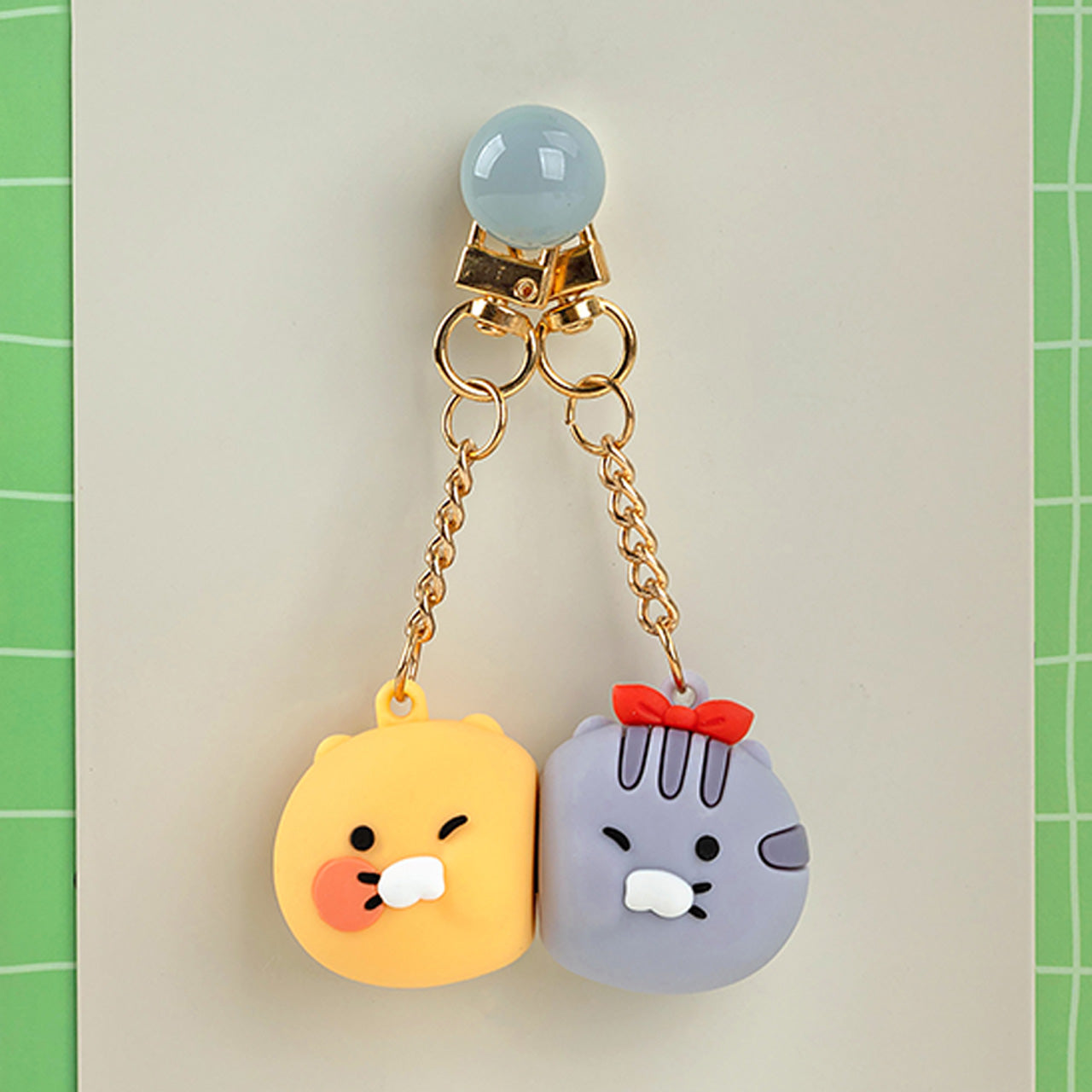 Chunsik Figurine Magnet Keychain Set - Authentic Kakao Friends from Korea | Koolseoul