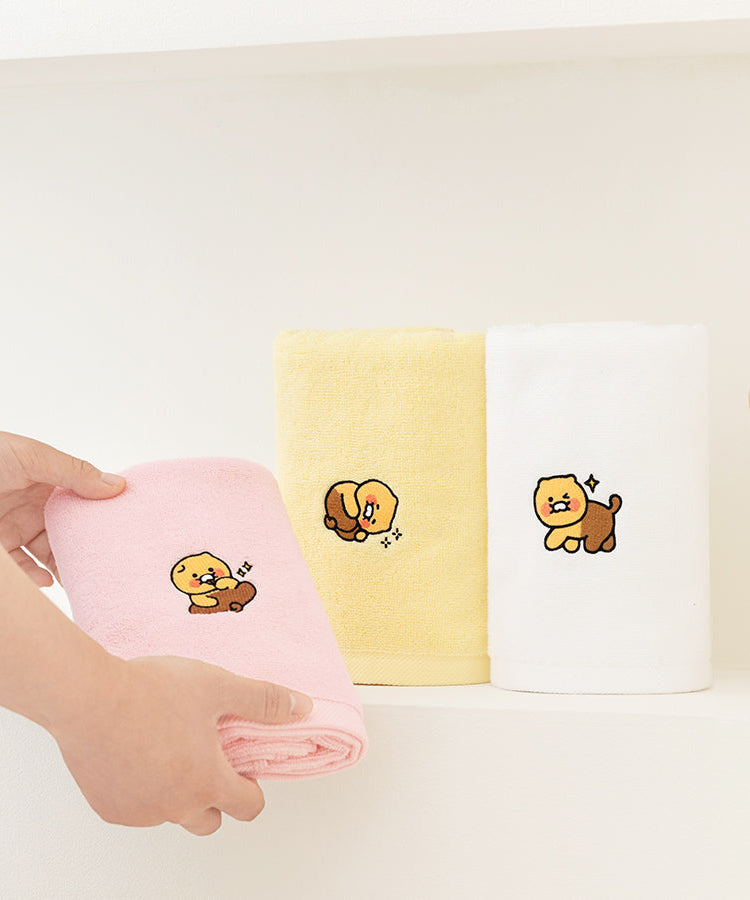 Chunsik Towel Set 3P Serviette - Official Kakao Friends merchandise | Koolseoul