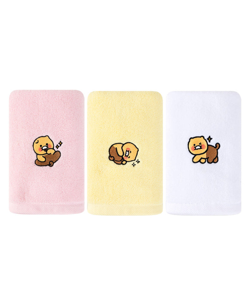 Chunsik Towel Set 3P Serviette - Official Kakao Friends merchandise | Koolseoul