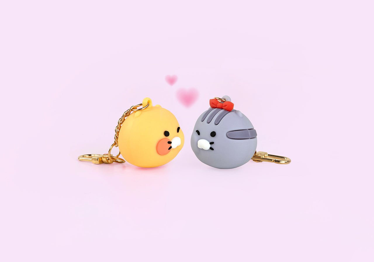 Chunsik Figurine Magnet Keychain Set - Official Kakao Friends merchandise | Koolseoul