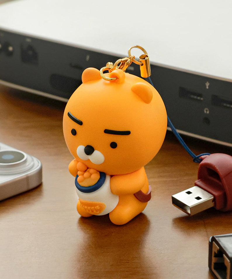 64GB USB Figurine Keychain Backpack Ryan - Korean kawaii Kakao Friends | Koolseoul