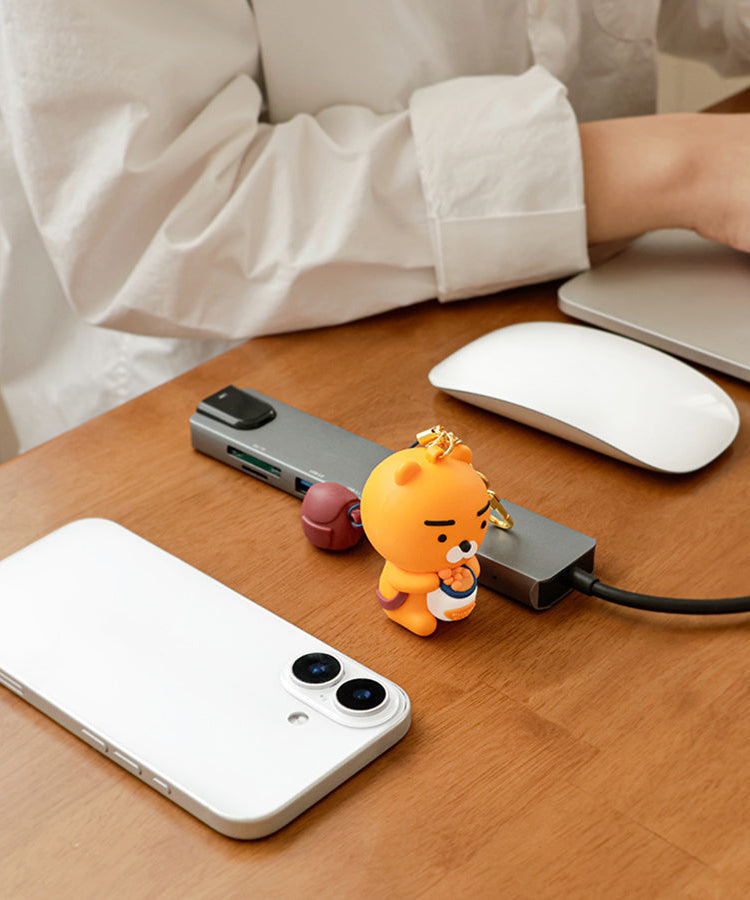 64GB USB Figurine Keychain Backpack Ryan - Authentic Kakao Friends from Korea | Koolseoul