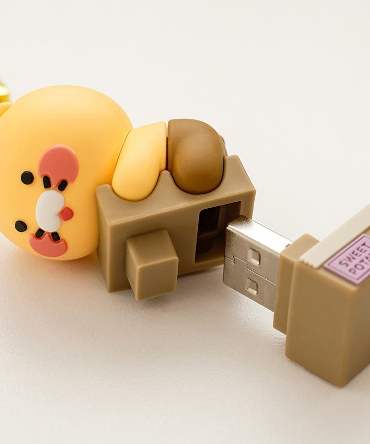 64GB USB Figurine Keychain Chunsik - Authentic Kakao Friends from Korea | Koolseoul