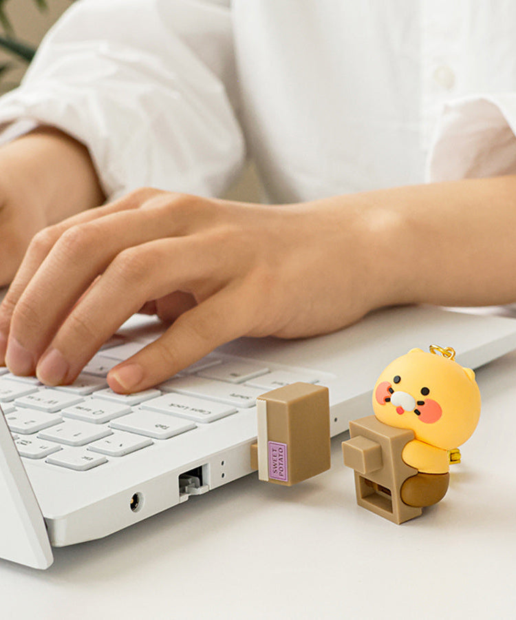 64GB USB Figurine Keychain Chunsik - Authentic Kakao Friends from Korea | Koolseoul