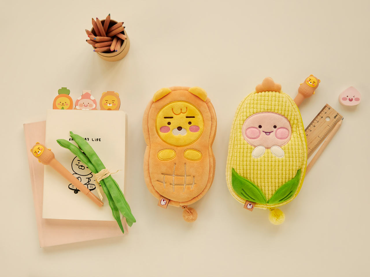Pencil Case Little Ryan Stationery - Official Kakao Friends merchandise | Koolseoul