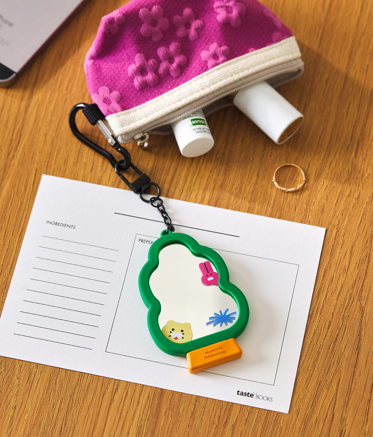 XFriends MiniMiroir Keychain Chunsik - Official Kakao Friends merchandise | Koolseoul