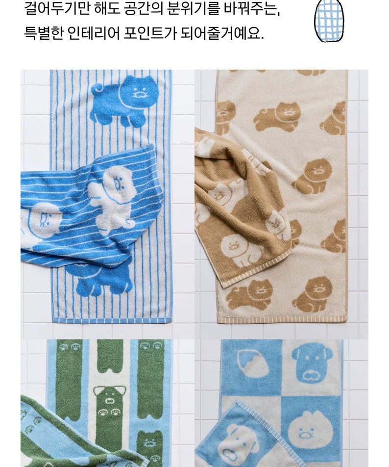 FRIENDAY 4P Set Chunsik Serviette - Korean kawaii Kakao Friends | Koolseoul
