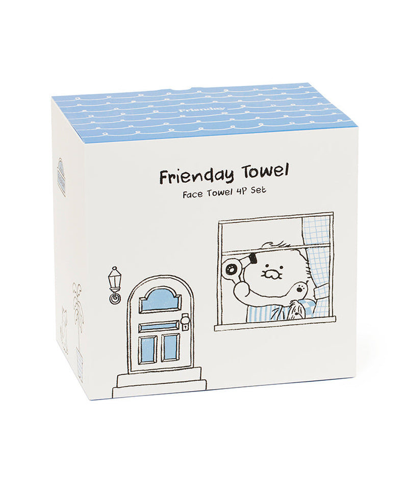 FRIENDAY 4P Set Chunsik Serviette - Official Kakao Friends merchandise | Koolseoul