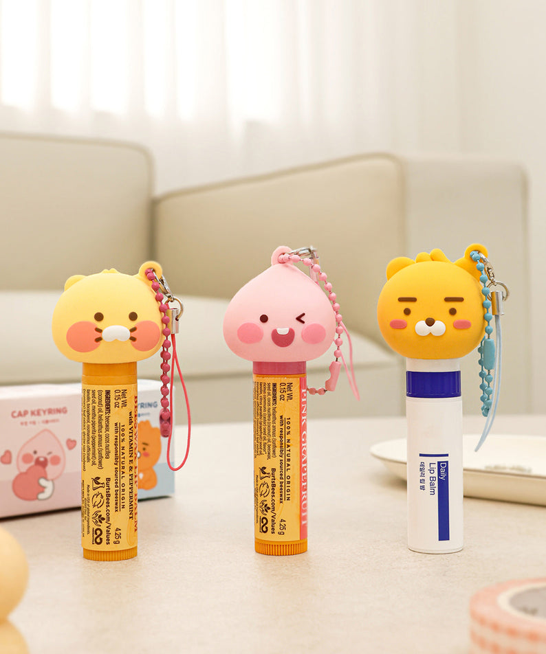 Baume Levres Keychain Apeach - Authentic Kakao Friends from Korea | Koolseoul