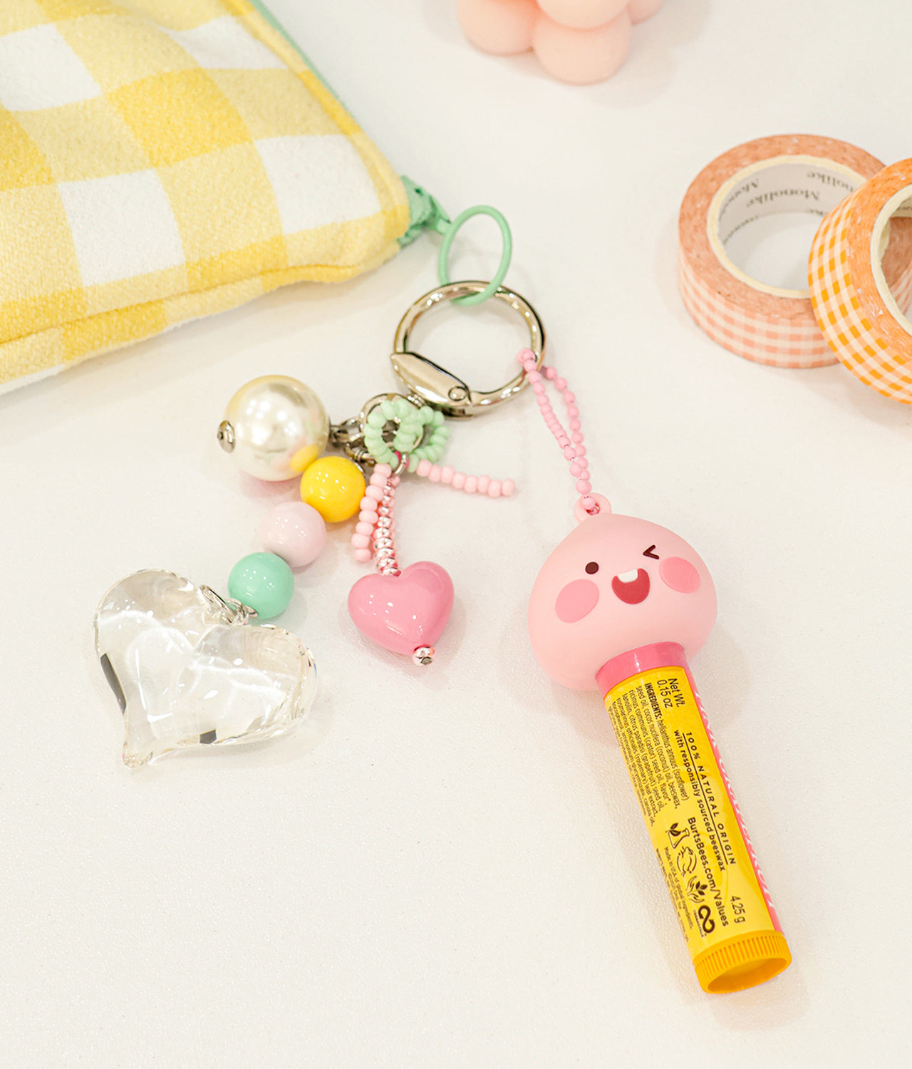 Baume Levres Keychain Apeach - Official Kakao Friends merchandise | Koolseoul