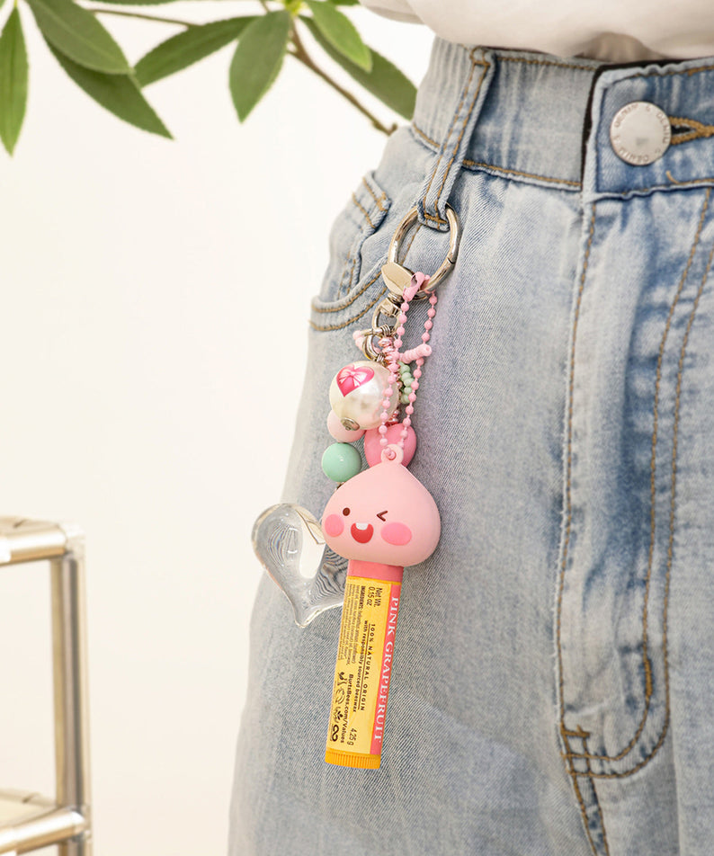 Baume Levres Keychain Apeach - Korean kawaii Kakao Friends | Koolseoul