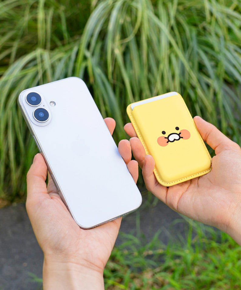 PU Porte-Cards Yellow Chunsik Wallet - Official Kakao Friends merchandise | Koolseoul