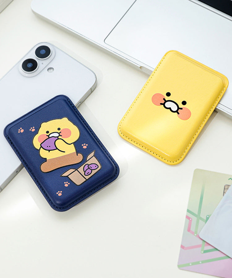 PU Porte-Cards Yellow Chunsik Wallet - Official Kakao Friends merchandise | Koolseoul